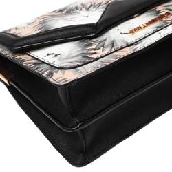 Pre Owned Karl Lagerfeld Multicolor Printed Leather K/Klassik Shoulder Bag