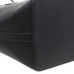 Karl Lagerfeld Black Leather K/Pixel Karl Choupette Shopper Tote