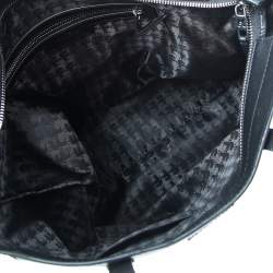 Pre Owned Karl Lagerfeld Black Leather K/Ikonik Shopper Tote
