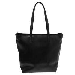 Pre Owned Karl Lagerfeld Black Leather K/Ikonik Shopper Tote
