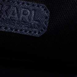 Pre Owned Karl Lagerfeld Navy Blue Leather K/Klassik Shoulder Bag