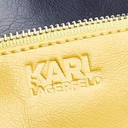 Karl Lagerfeld Multicolor Leather Flap Shoulder Bag