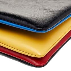 Karl Lagerfeld Multicolor Leather Flap Shoulder Bag