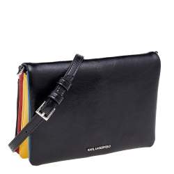 Karl Lagerfeld Multicolor Leather Flap Shoulder Bag