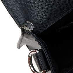 Pre Owned Karl Lagerfeld Black Leather K/Kocktail Karl Crossbody Bag