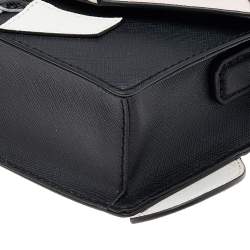 Pre Owned Karl Lagerfeld Black Leather K/Kocktail Karl Crossbody Bag