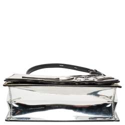 Karl Lagerfeld Silver High Gloss Leather K/IKONIK Shoulder Bag