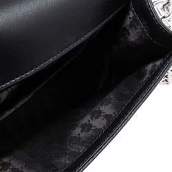 Karl Lagerfeld Silver High Gloss Leather K/IKONIK Shoulder Bag