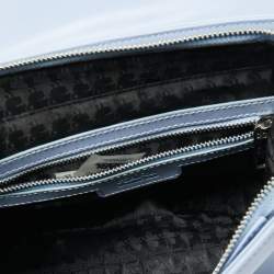 Karl Lagerfeld Light Blue Quilted Leather Shoulder Bag