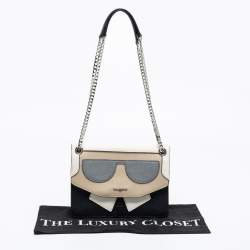 Karl Lagerfeld Multicolor Leather Flap Shoulder Bag