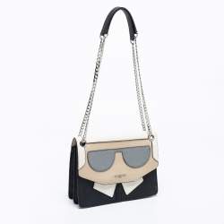 Karl Lagerfeld Multicolor Leather Flap Shoulder Bag