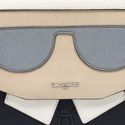 Karl Lagerfeld Multicolor Leather Flap Shoulder Bag