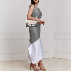 Karl Lagerfeld Multicolor Leather Flap Shoulder Bag