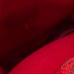 Karl Lagerfeld Red Coated Canvas And Leather Mini K/Stripe Logo Crossbody Bag    