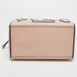 Pre Owned Karl Lagerfeld Pink Coated Canvas Mini K/Jet Choupette Duffel Bag