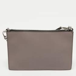 Karl Lagerfeld Taupe Leather K/Klassik Shoulder Bag