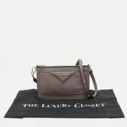 Karl Lagerfeld Taupe Leather K/Klassik Shoulder Bag