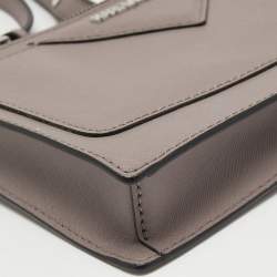 Karl Lagerfeld Taupe Leather K/Klassik Shoulder Bag