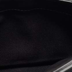 Pre Owned Karl Lagerfeld Black Leather Logo Envelope Flap Shoulder Bag