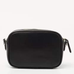 Karl Lagerfeld Black Leather K/Kuilted Camera Bag