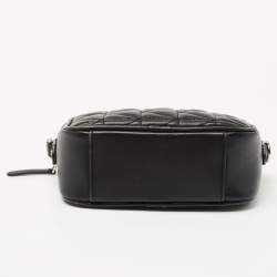 Karl Lagerfeld Black Leather K/Kuilted Camera Bag