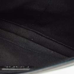 Pre Owned Karl Lagerfeld Black/Iridescent PVC and Leather Kalifornia 2 in 1 Bag