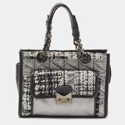 Karl Lagerfeld Black/Silver Glitter Acrylic Choupette Minaudiere Chain Box  Clutch Karl Lagerfeld | The Luxury Closet