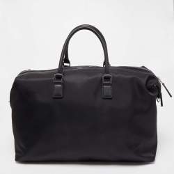 Pre Owned Karl Lagerfeld Black Nylon k/ikonik Duffel Bag