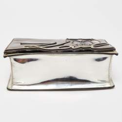 Pre Owned Karl Lagerfeld Metallic Patent and Leather K/IKONIK Shoulder Bag