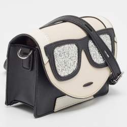 Pre Owned Karl Lagerfeld Multicolor Leather K/Kocktail Karl Crossbody Bag
