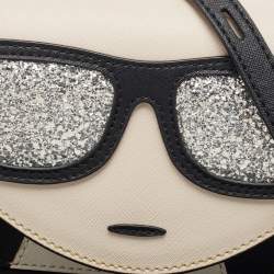 Pre Owned Karl Lagerfeld Multicolor Leather K/Kocktail Karl Crossbody Bag