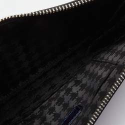 Pre Owned Karl Lagerfeld Indigo PVC K/ikonik Zip Pouch