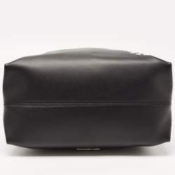 Pre Owned Karl Lagerfeld Black Leather Hobo