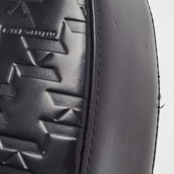 Pre Owned Karl Lagerfeld Black Leather K/Saddle Shoulder Bag