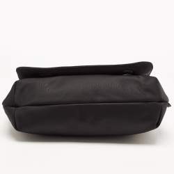 Pre Owned Karl Lagerfeld Black Nylon k/ikonik Chain Clutch