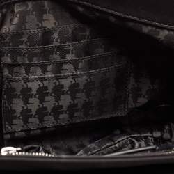 Pre Owned Karl Lagerfeld Black Nylon k/ikonik Chain Clutch