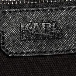 Pre Owned Karl Lagerfeld Black Nylon k/ikonik Duffel Bag