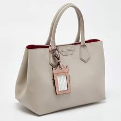 Karl Lagerfeld Grey Textured Leather Tote