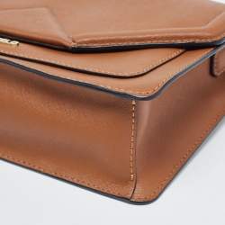 Pre Owned Karl Lagerfeld Brown Leather K/Klassik Shoulder Bag