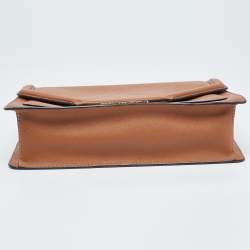 Pre Owned Karl Lagerfeld Brown Leather K/Klassik Shoulder Bag