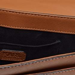 Pre Owned Karl Lagerfeld Brown Leather K/Klassik Shoulder Bag