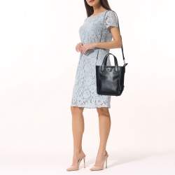 Karl Lagerfeld Black Leather Tote