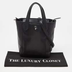 Karl Lagerfeld Black Leather Tote