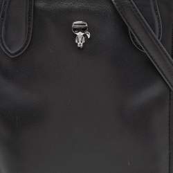Karl Lagerfeld Black Leather Tote