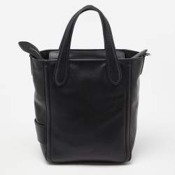Karl Lagerfeld Black Leather Tote