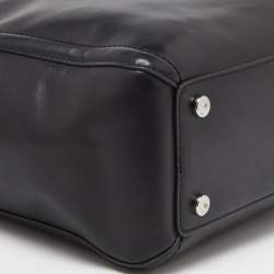 Karl Lagerfeld Black Leather Tote