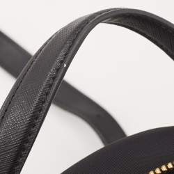 Karl Lagerfeld Black Nylon and Leather Amour Backpack