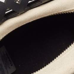 Pre Owned Karl Lagerfeld Black Laser Cut Leather K/Seven Shoulder Bag