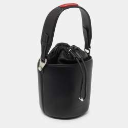 Pre Owned Karl Lagerfeld Black K/Charms Leather Bucket Bag