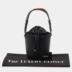 Pre Owned Karl Lagerfeld Black K/Charms Leather Bucket Bag